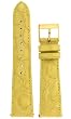 Watch band Genuine Crocodile Strap 18mm Yellow Watch band Genuine Crocodile Strap 18mm Yellow