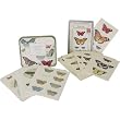 Butterflies Cavallini Combination set 18 postcards and 100+ stickers in keepsake tin