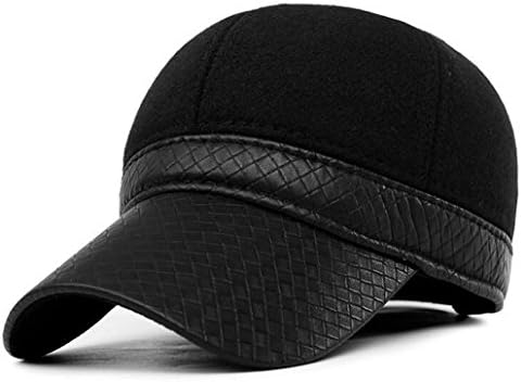 Winter Warm Men Black Waterproof Earflap Baseball Cap Military Hat