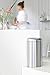 Brabantia Touch Bin, 10 Gal / 40L, Matte Steel Fingerprint Proof, 378683