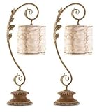 2 HANGING SHADE SWIRL LAMP *