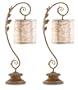 2 HANGING SHADE SWIRL LAMP *