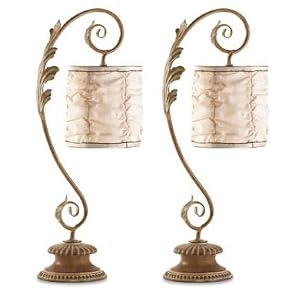 2 HANGING SHADE SWIRL LAMP * by Jed Mart