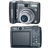 Canon PowerShot A590 IS - Digital camera - compact - 8.0 Mpix - optical zoom: 4 x - supported memory: MMC, SD, SDHC, MMCplus