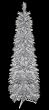 5' Silver Glitter Downswept Pine Artificial Christmas Tree