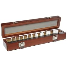 Mitutoyo Ceramic Rectangular Micrometer Inspection Gage Block Set, ASME Grade 0, 1.0 - 25 mm Length (10 Blocks)