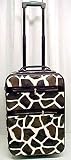 Giraffe Print Wheeled Suitcase Travel Bag Luggage