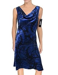 A-line Elastane/Polyester/Silk Cowl Neck Sleeveless General Print Jumpsuit 