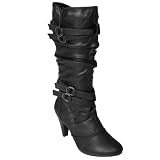 Brinley Femei Strappy nepriceput Boot Detaliu 419TIqO15VL. SL160 Brinley Womens Strappy Detail Slouch Boot