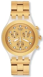 Swatch Men's SVCK4032G Stainless Steel Analog Watch with Gold Dial Watch