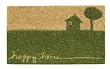 Happy Home Coir Door Mat (Green) (18"D x 30"W)