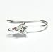 2 pcs .925 Sterling Silver Ear Wire Earring French Hook With Cz Crystal Dangle Earring Connector/Findings/Bright
