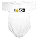 Baby Bodysuit White  South Africa Rocks ! - Smile Transfer  Country 0 - 3 Months