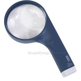 Click here to buy 4X Coil Hand Magnifier 3.25 Inch Lens by MAGNIFYING AIDS.