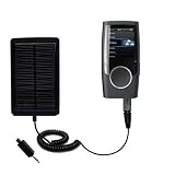 Solarbetriebenes Taschenaufladegerät für wiederaufladbaren externen Akkusatz für Coby MP601 Video MP3 Player - benutzt Gomadic TipExchange Technologie