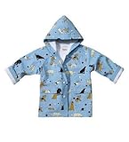 Kid's Blue Fun Dogs Waterproof Raincoat / Slicker
