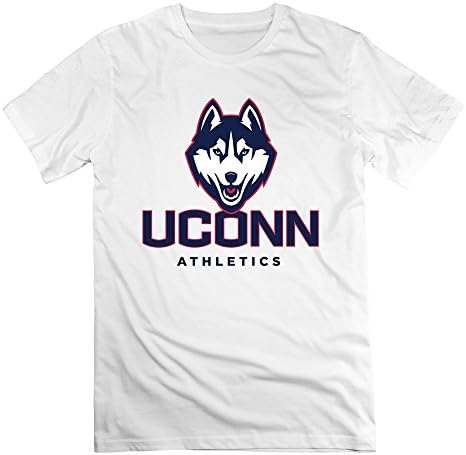 WXMY Men's NCAA UConn Huskies Team Logo T-shirt - XL White