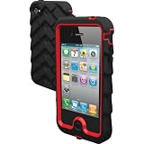 Gumdrop Cases Drop Tech Series Case for Apple iPhone 4 & 4S (AT&T, Verizon, & Sprint), Black-Red, (DS4G-BLK-RED)