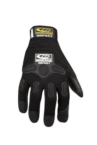 Ringers Gloves 143-10 Impact Glove, Black, Large