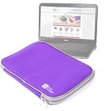High Quality Neoprene Laptop Case In Stylish Purple For Dell XPS 15z, 15 L502x, Inspiron 15 & 15R By DURAGADGET
