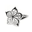 STERLING SILVER RING - Flower 3X17mm STERLING SILVER RING - Flower 3X17mm