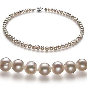 PearlsOnly Bliss White 6-7mm A Freshwater Pearl Necklace 18 inch