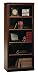 Bush(R) Traditional Bookcase, 71 1/2in.H x 30in.W x 12 1/2in.D, Walnut