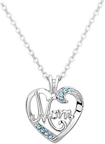 First Love Lady Letters "MOM" Fashion Crystal Necklace(C1)