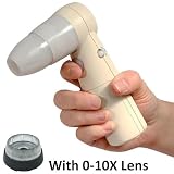 ProScope Mobile Wi-Fi Wireless Handheld HR Digital Microscope for iPad, iPhone & iPod touch with 0-10X Lens - Designed for Law Enforcement CSI Crime Scene Investigating, Field, Science Education Classroom, Lab or Patient exam - View live video and capture stills