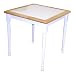 Kitchen & Housewares : Square Tile Top Table - White/Natural