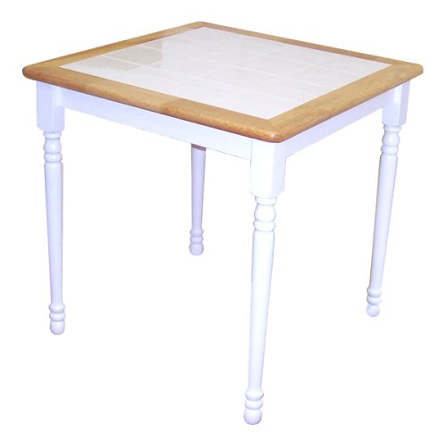 Childrens Toyshop  Kitchen & Housewares : Square Tile Top Table - White/Natural