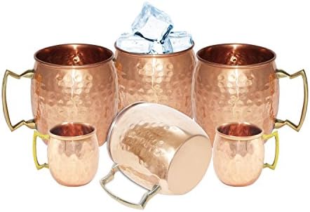 Avengersworld Handmade Pure Copper Moscow Mule Mug (Set of 4 Mugs)