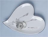 25th Silver Wedding Anniversary Heart Shaped Ring Holder #11082