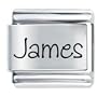 Name James Laser Charms Italian