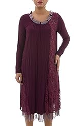 Plus Size Jersey/Polyester/Satin/Spandex Crinkled Long Sleeves Cowl Neck  Dress