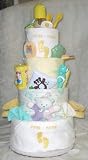 4 Tier Pitter Patter Baby Diaper Cake