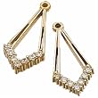 14kt Yellow Gold Diamond Fancy Earrings Jacket