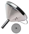 Norpro 5 1/2-Inch Stainless Steel Funnel with Detachable Strainer