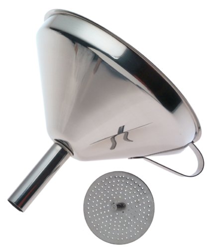 Norpro 5 1/2-Inch Stainless Steel Funnel with Detachable Strainer