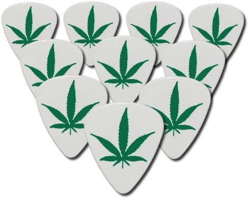 Pot Leaf Guitar Picks Light Gauge 10-pack