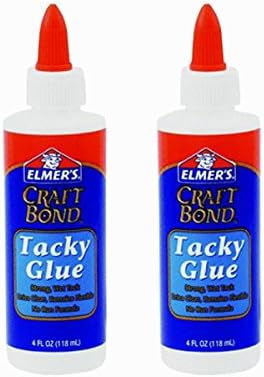 Elmer's Craft Bond Tacky Glue, 4-Ounce, Clear E430 2 Per Order