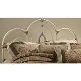 Hillsdale Furniture 1310HTWR Victoria Headboard with Rails, Twin, Antique White