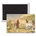 A Frank Encampment in the Desert of Mount.. - 3x2 inch Fridge Magnet - large magnetic button - Magnet