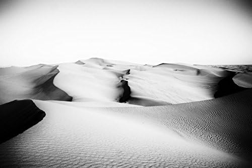 Minimalist Wall Art - Desert Sand Dunes Black and White Landscape Photography