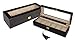 Elegant 6 Piece Ebony Wood Watch Box Display Case and Storage Organizer Box