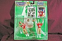 1997 NFL Starting Lineup Classic Doubles - Joe Montana & Dwight Clark - San Francisco 49ers