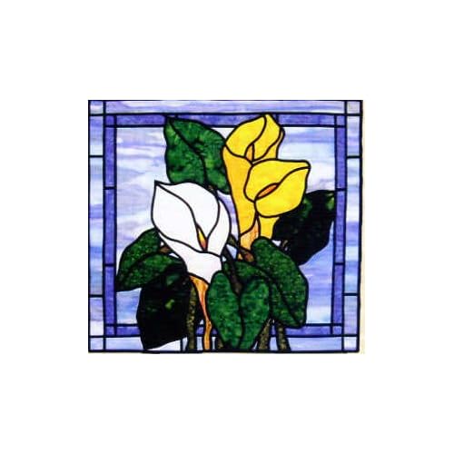 6142 PT Stained Glass Calla Lily Quilt Pattern by Bayou
