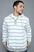 Crooks and Castles The Castle Stripe Henley Hoody in Heather hood ,Sweatshirts for Men