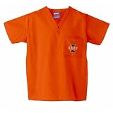 Illinois Fighting Illini NCAA Classic Scrub 1 Pocket Top (Orange)