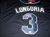 GAI Authentic Evan Longoria Autograph Tampa Bay Rays Cool Base Jersey